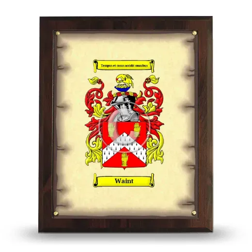 Waint Coat of Arms Plaque