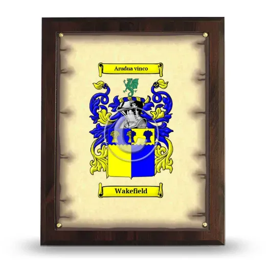 Wakefield Coat of Arms Plaque
