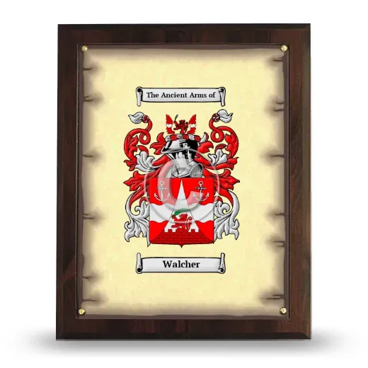 Walcher Coat of Arms Plaque
