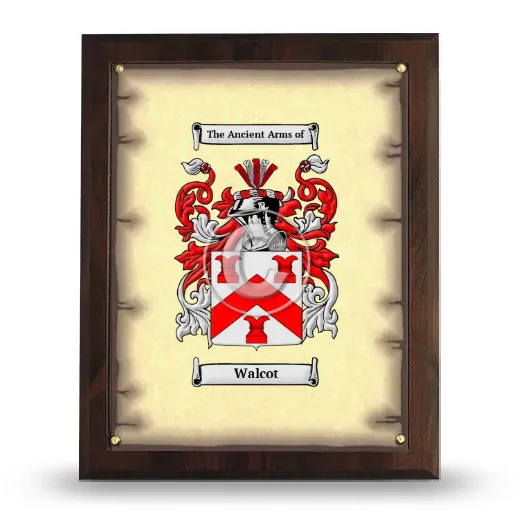 Walcot Coat of Arms Plaque