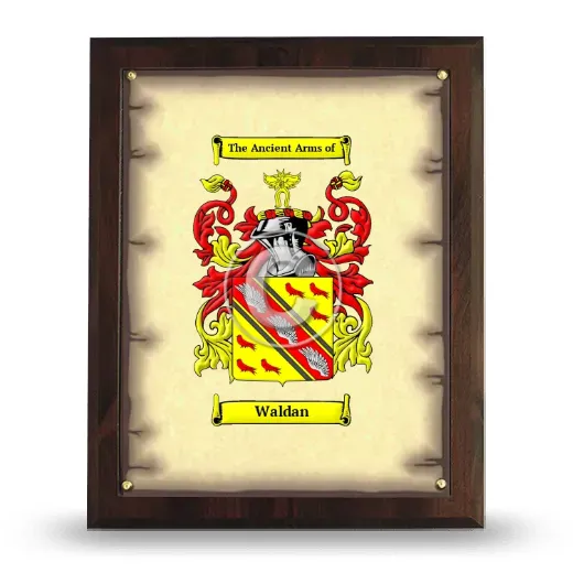 Waldan Coat of Arms Plaque
