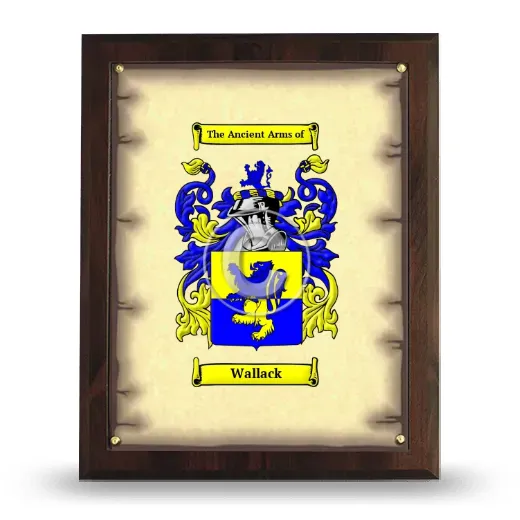 Wallack Coat of Arms Plaque
