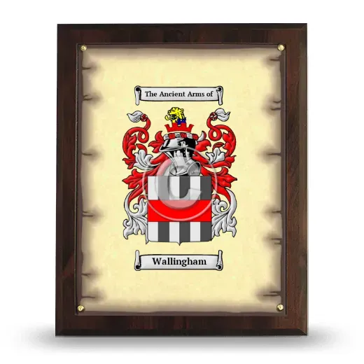 Wallingham Coat of Arms Plaque