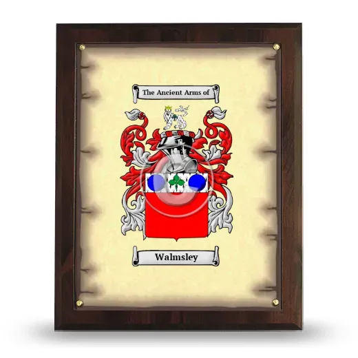 Walmsley Coat of Arms Plaque