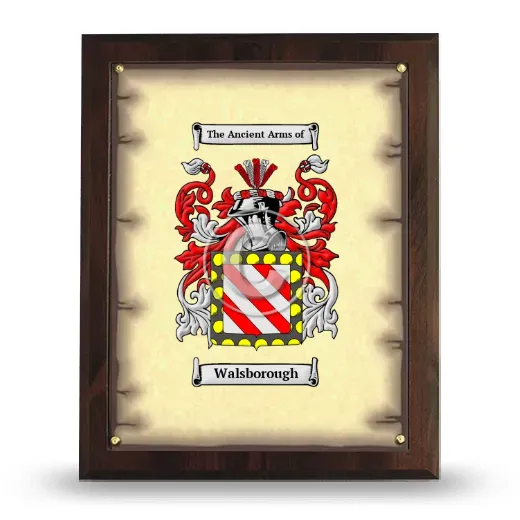 Walsborough Coat of Arms Plaque