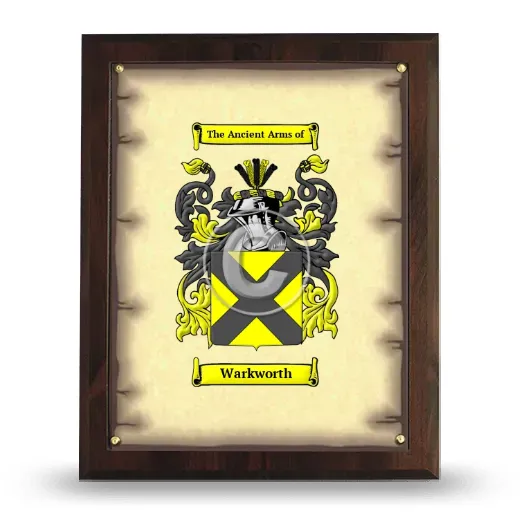 Warkworth Coat of Arms Plaque