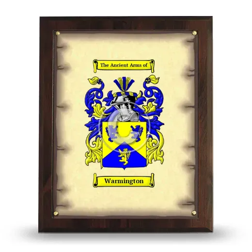 Warmington Coat of Arms Plaque