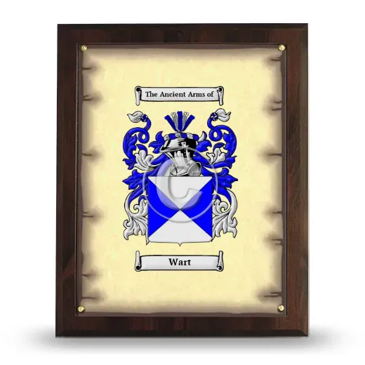 Wart Coat of Arms Plaque