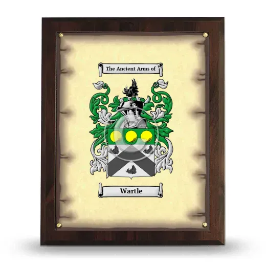 Wartle Coat of Arms Plaque