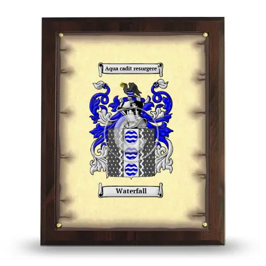 Waterfall Coat of Arms Plaque