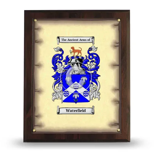 Waterfield Coat of Arms Plaque