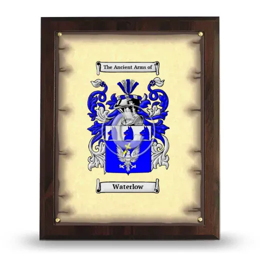Waterlow Coat of Arms Plaque