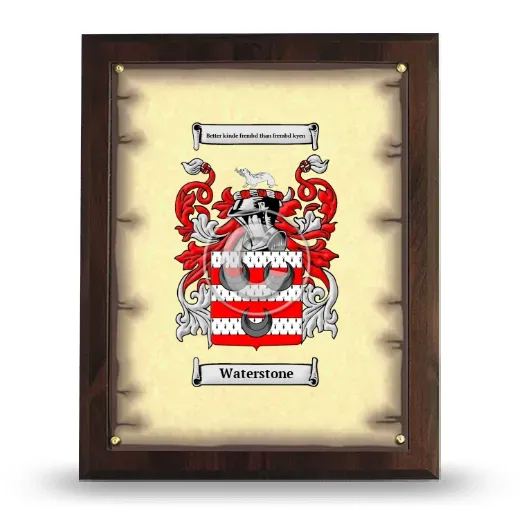 Waterstone Coat of Arms Plaque