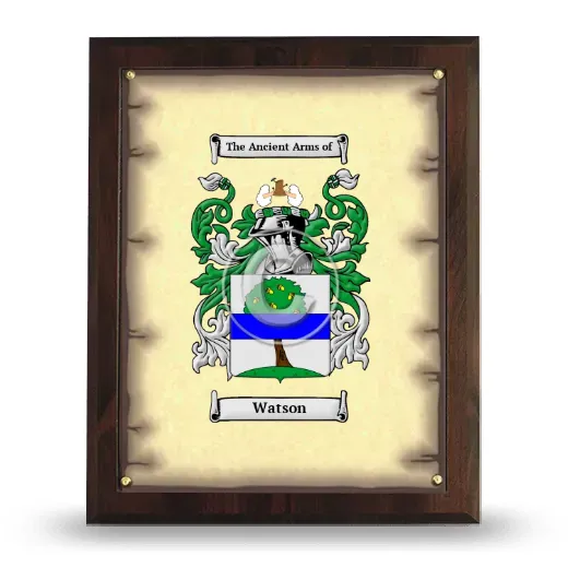 Watson Coat of Arms Plaque