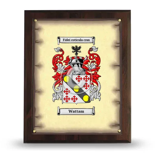 Wattam Coat of Arms Plaque
