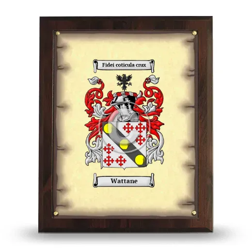 Wattane Coat of Arms Plaque
