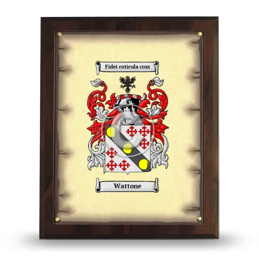 Wattone Coat of Arms Plaque