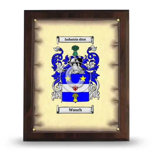 Wauch Coat of Arms Plaque