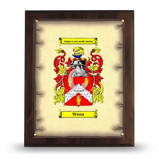 Waun Coat of Arms Plaque