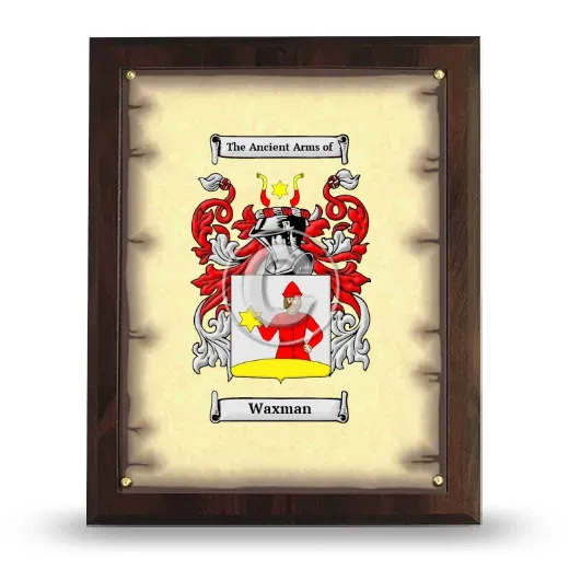 Waxman Coat of Arms Plaque