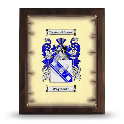 Waymouth Coat of Arms Plaque