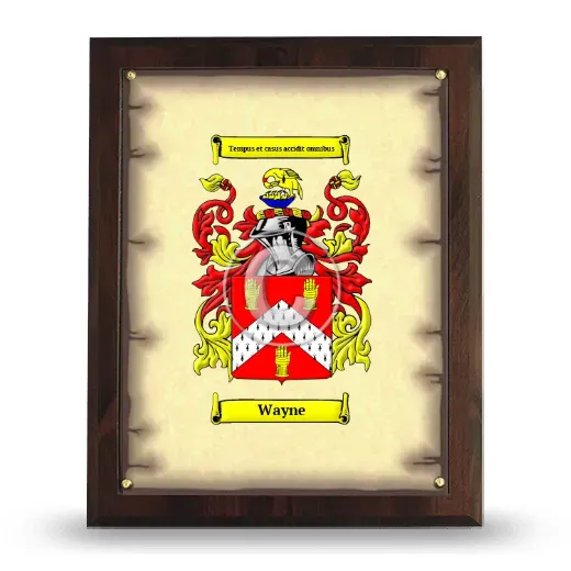 Wayne Coat of Arms Plaque