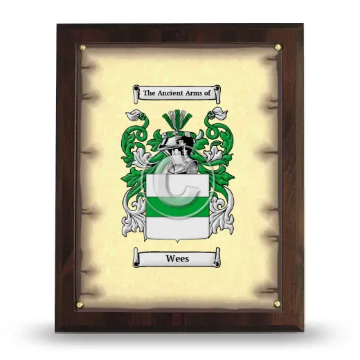 Wees Coat of Arms Plaque
