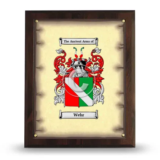 Wehr Coat of Arms Plaque
