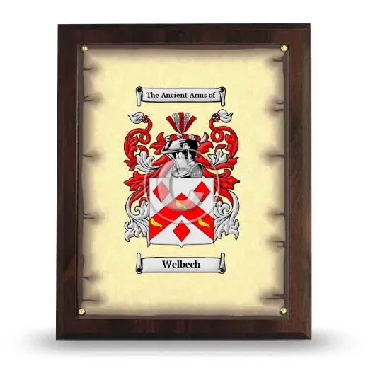 Welbech Coat of Arms Plaque