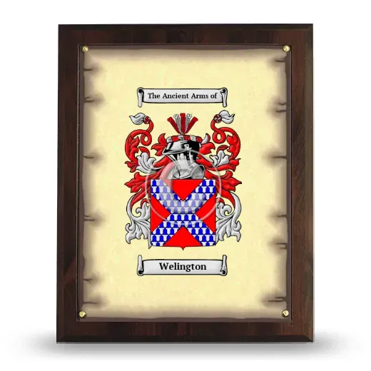 Welington Coat of Arms Plaque