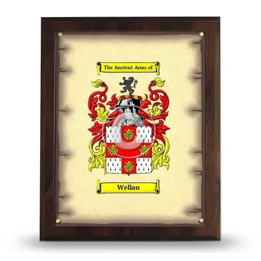 Wellan Coat of Arms Plaque