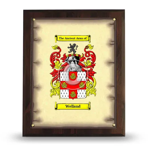 Welland Coat of Arms Plaque