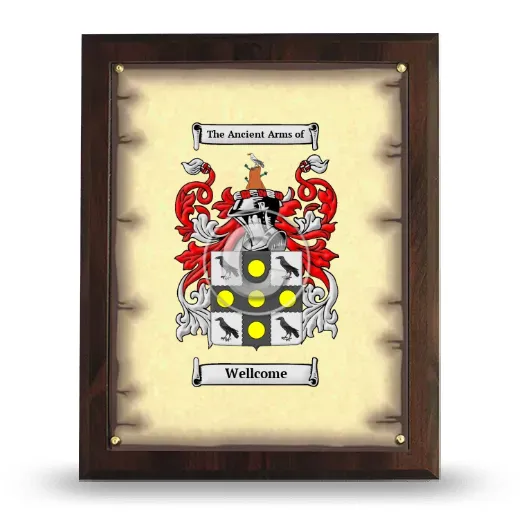 Wellcome Coat of Arms Plaque