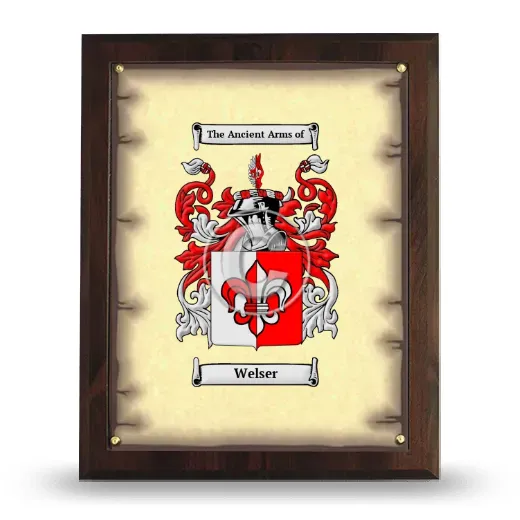 Welser Coat of Arms Plaque
