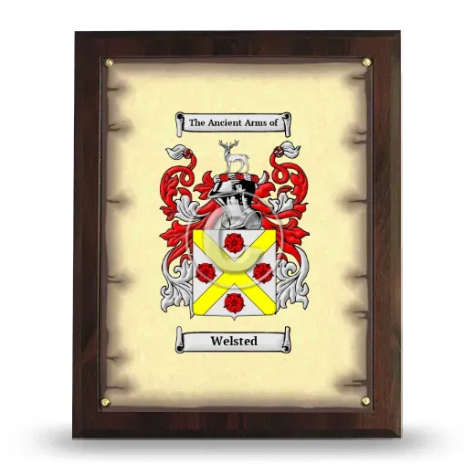 Welsted Coat of Arms Plaque