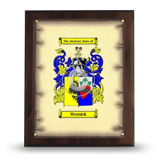 Wernick Coat of Arms Plaque