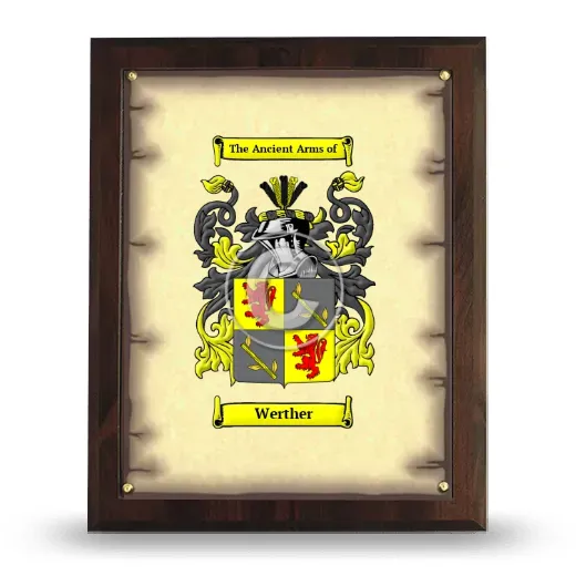 Werther Coat of Arms Plaque