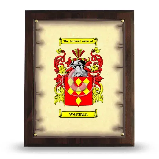 Westbyrn Coat of Arms Plaque