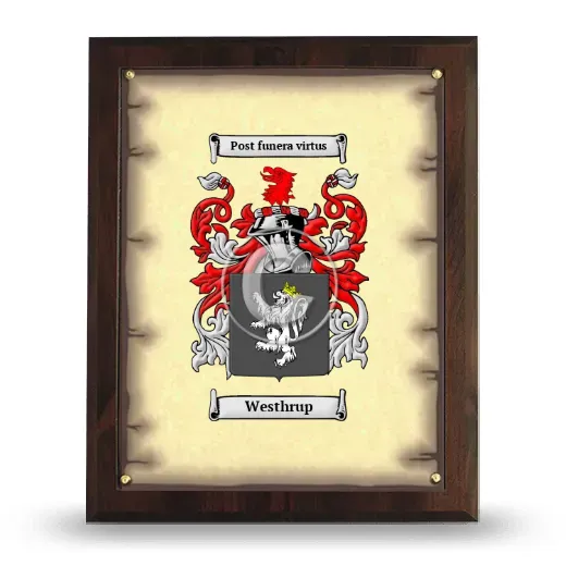 Westhrup Coat of Arms Plaque