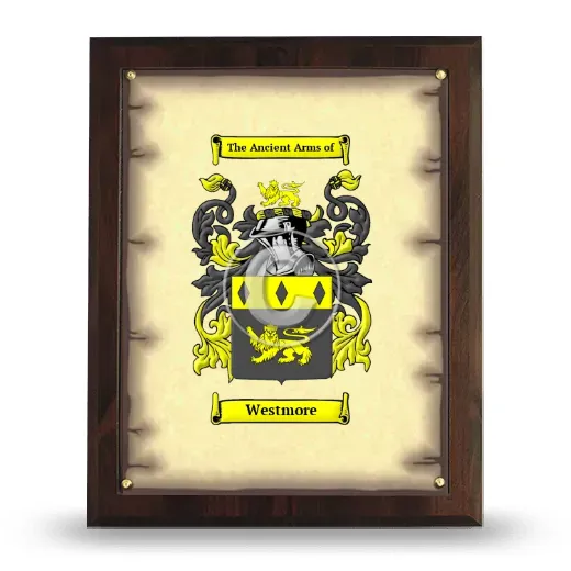 Westmore Coat of Arms Plaque