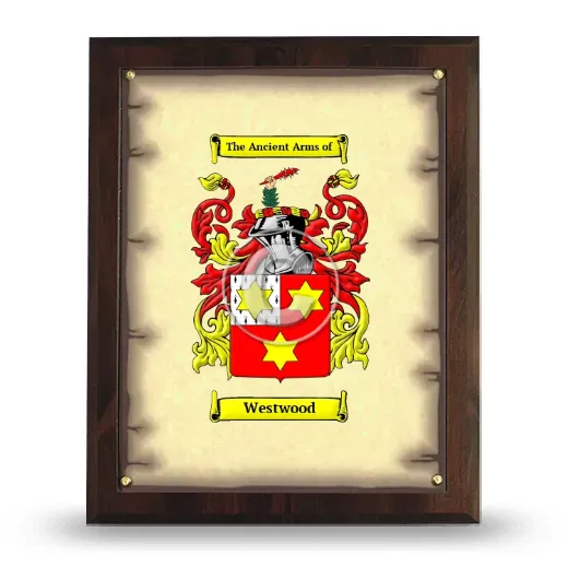 Westwood Coat of Arms Plaque