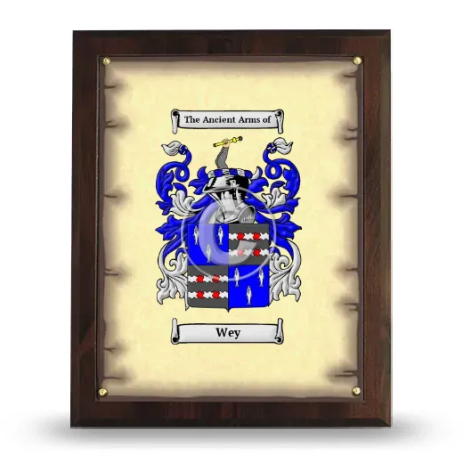 Wey Coat of Arms Plaque