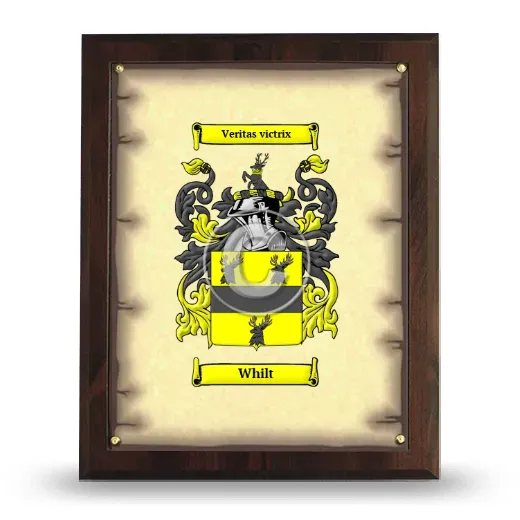 Whilt Coat of Arms Plaque