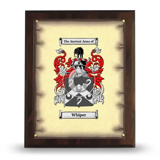 Whiper Coat of Arms Plaque