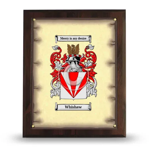 Whishaw Coat of Arms Plaque