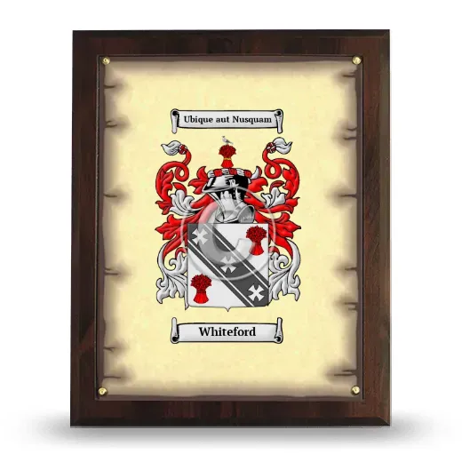 Whiteford Coat of Arms Plaque