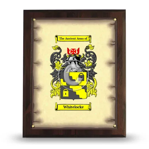Whitelocke Coat of Arms Plaque