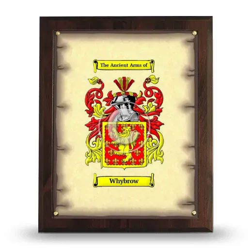 Whybrow Coat of Arms Plaque