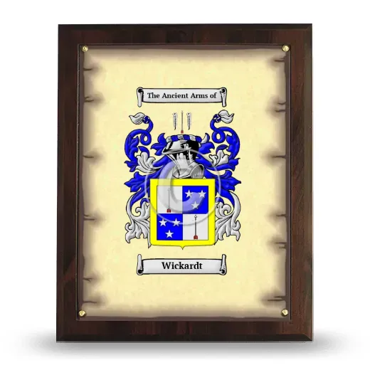 Wickardt Coat of Arms Plaque