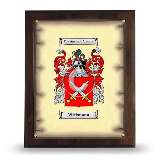 Wickmann Coat of Arms Plaque